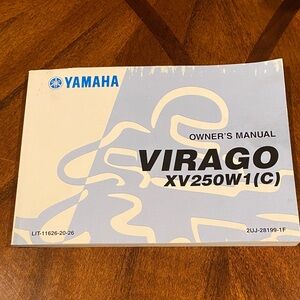 Yamaha Virago Owner's Manual - Blue and White